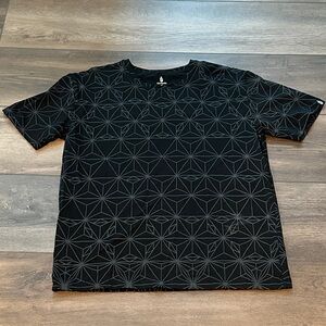 Men's Black threyda Short Sleeve Crew Neck Tee